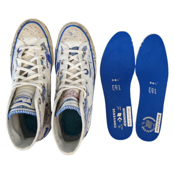 Converse x ADER ERROR Chuck 70 Limited High Top Imperial Blue Sneaker Womens 7.5 - Picture 10 of 12